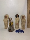 Vintage Native American Plastic and Wooden