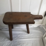 Primitive Wood Milking Stool