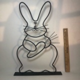 Metal Bunny Yard Decoration