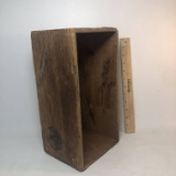 Vintage Vaseline Wood Dovetail Box