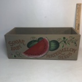 Wood Hand Painted Sugar Baby Watermelon Seeds Box