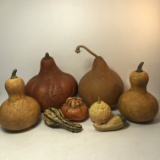 Lot of Ceramic and Dried Gourds