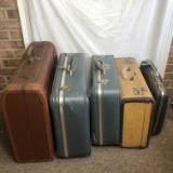 Large Lot of Vintage Luggage