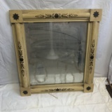 Vintage Wood Framed Mirror