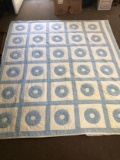 Extra Large Vintage Handmade Quilt