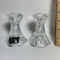 Pair of Mikasa Crystal 3-1/2” Candleholders Made in Slovenia