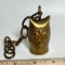 Small Brass Owl Bell with Chain