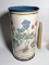 Tall Metal Trash Can/Umbrella Stand with Floral Design