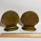 Pair of Solid Brass Shell Bookends