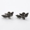 Pair of Sterling Silver Acorn w/Leaves Screw-Back Earrings