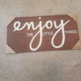 New Wooden “Enjoy the Little Things” Sign