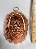 Copper Tone Pineapple Mold Wall Hanging