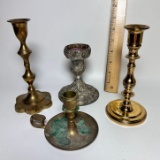 Lot of Vintage Candlesticks