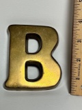 Brass “B” Paperweight