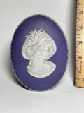 Ceramic Wall Pocket with Lady Wearing Hat Bust