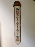 Vintage “Welcome” Needlework Wall Tapestry