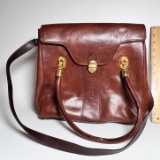 Large “Valentina” Italian Leather Purse