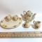 Vintage Ceramic Miniature Floral Tea Set