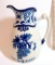 Bella Casa Blue & White Ceramic Pitcher