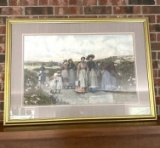 Framed Print of The Berry Pickers 1890 Signed By Jennie Augusta