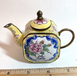 Chinemel Copper Miniature Enamel Tea Pot