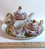 Vintage Limoges China Miniature Tea Set