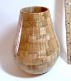 Unique Vase Made from 163 pcs of Spalted Maple