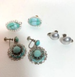 Vintage Lot of Clip-on & Screw-back Earrings