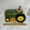 Vintage Ceramic Collectible John Deere Tractor Cookie Jar