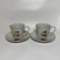 Pair of Cafe De Colombia Tea Cups and Saucers