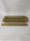 Vintage Solid Brass Modern Brass Tray with Embossed Rose Handles