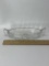 Vintage Etched Glass Serving Dish