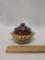 Small Lidded Double Handled Crock