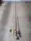 Lot of Vintage Fishing Poles and Misc. Fishing Equipment