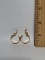 Pair of Gold Tone Clip-on Hoop Earrings by Monet