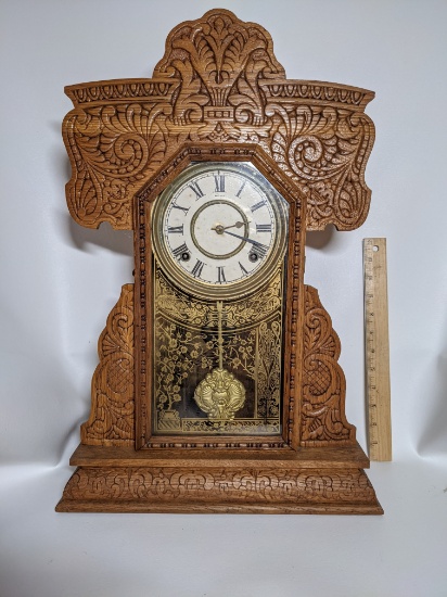 Vintage Wooden Ingraham Wall Clock