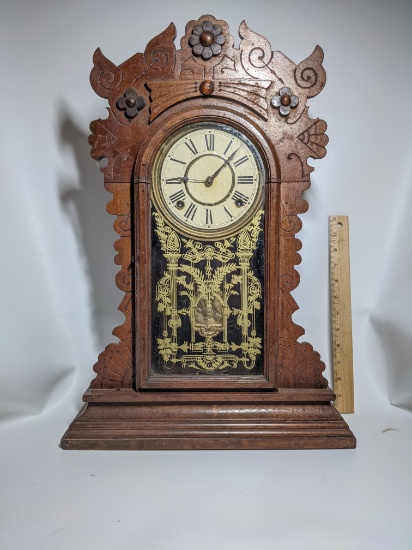 Vintage Wooden Gingerbread Clock