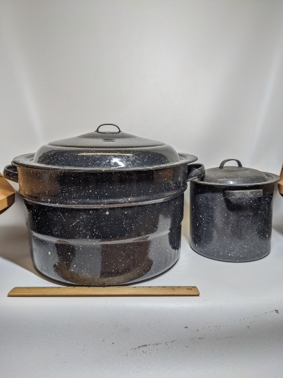 Vintage Graniteware Canning & Stock Pots