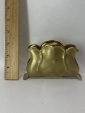 Vintage Solid Brass Modern Brass Napkin Holder