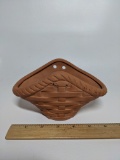 Vintage Clay Pottery Basket