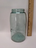 Vintage Blue Glass Ball Mason Jar