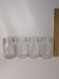 Lot of 4 Vintage Glass Ball Mason Jars