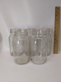 Lot of 5 Vintage Glass Ball Mason Jars
