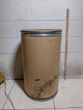 Vintage Heavy Cardboard Fiber Drum with Lid