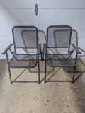 Pair of Metal Patio Chairs