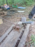 Vintage Metal Clay Pigeon Thrower