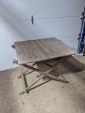 Vintage Wooden Foldable Table