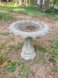 Vintage Concrete Bird Bath