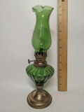 Vintage Glass Oil Lamp