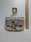 Vintage Empty American Revolution Bicentennial South Carolina Bourbon Bottle